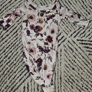 Caden Lane Floral Bodysuit with Buttons